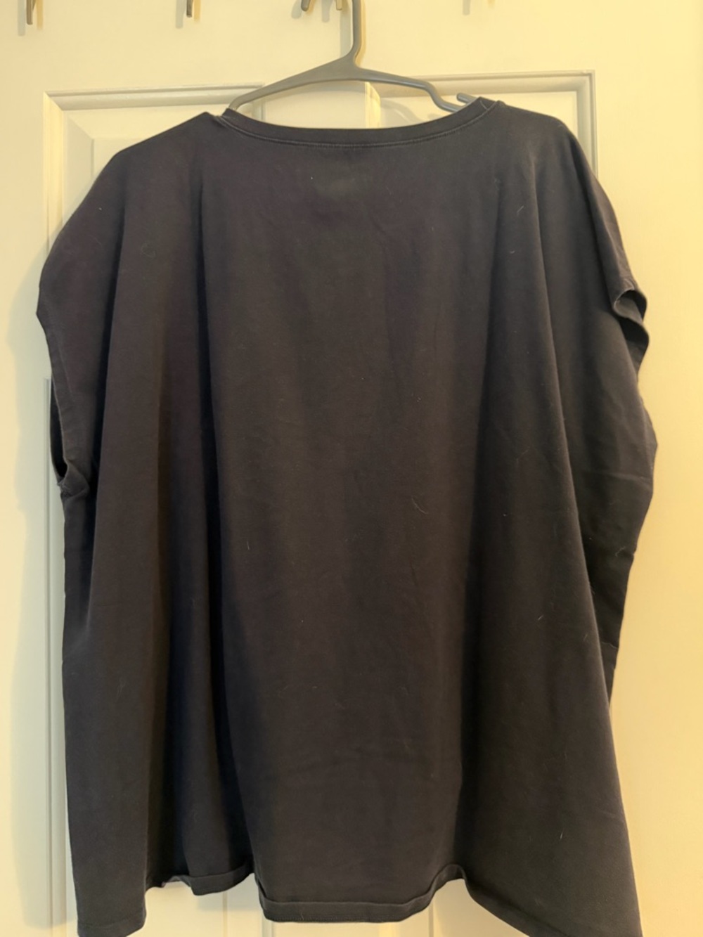 Eileen Fisher Black Crewneck Short-Sleeve Tee - Picture 2 of 4